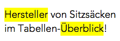 Die Sitzsack Hersteller im Überblick