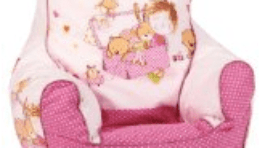 Ein rosa Baby Sitzsack