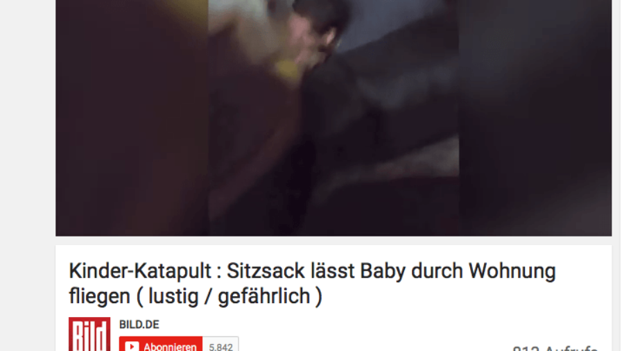 Lustiges Video: Sitzsack als Katapult